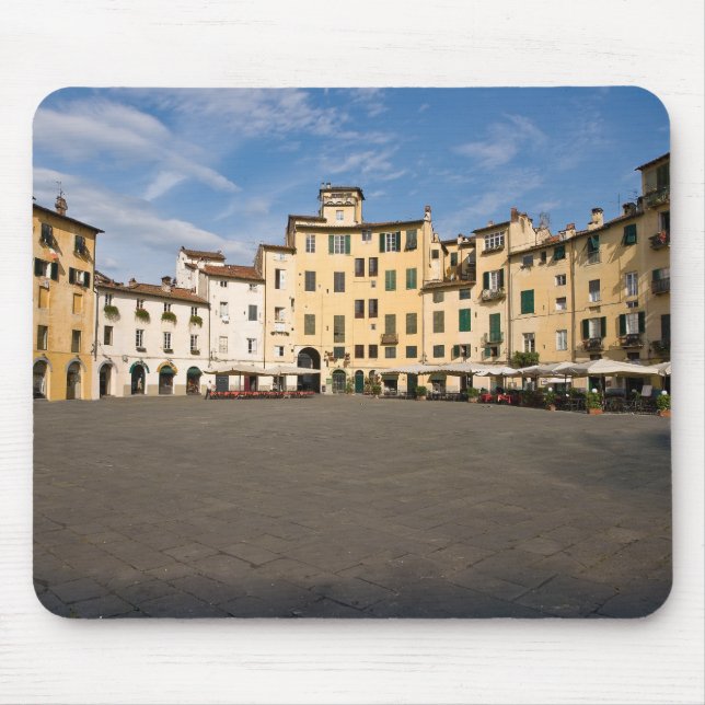 Piazza Anfiteatro square in Lucca - Tuscany, Italy Mouse Mat (Front)