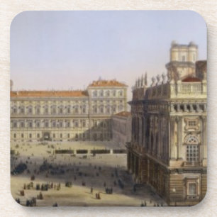 Piazza Castello, Turin, engraved by F. Citterio (c Coaster