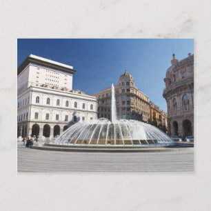 Piazza de Ferrari, Genova Postcard