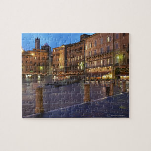 Piazza Del Campo at dusk,Siena. Jigsaw Puzzle