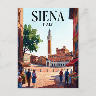 Piazza del Campo Italy Postcard