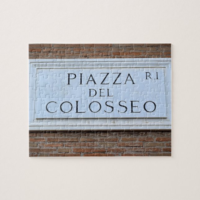 Piazza del Colosseo -Rome Colosseum 8x10 - 110 pc Jigsaw Puzzle (Horizontal)