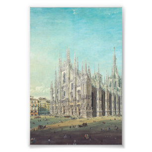 Piazza del Duomo in Milan by Carlo Bossoli   Photo Print