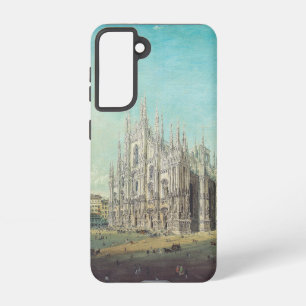 Piazza del Duomo in Milan by Carlo Bossoli Samsung Galaxy Case