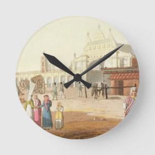 Piazza del Mercato, Buenos Aires, Argentina Round Clock