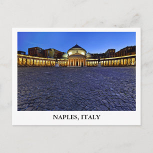 Piazza del Plebiscito in Naples, Italy Postcard