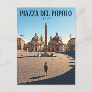 Piazza del Popolo Italy Postcard