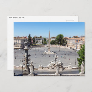 Piazza del Popolo - Rome, Italy Postcard
