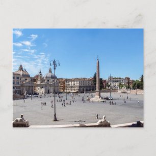 Piazza del Popolo - Rome, Italy Postcard