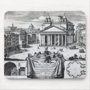 Piazza della Rotonda with a view of Pantheon Mouse Mat