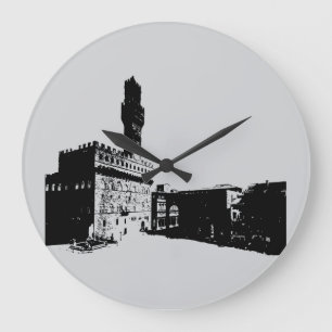 Piazza della Signoria in Florence, Central Italy Large Clock