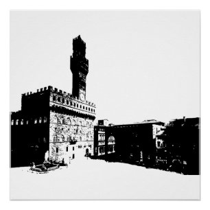 Piazza della Signoria in Florence, Central Italy Poster