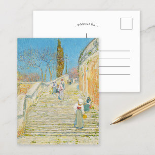 Piazza di Spagna, Rome   Childe Hassam Postcard
