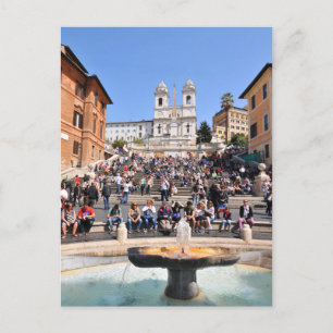 Piazza di Spagna, Rome, Italy Postcard