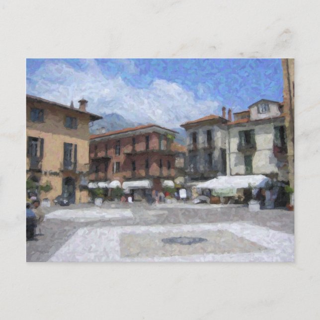 Piazza, Menaggio, Italy Postcard (Front)