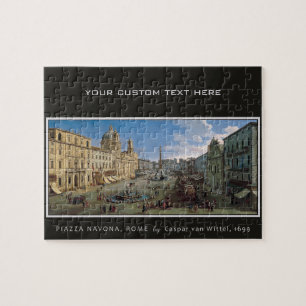 Piazza Navona, Rome custom art puzzle