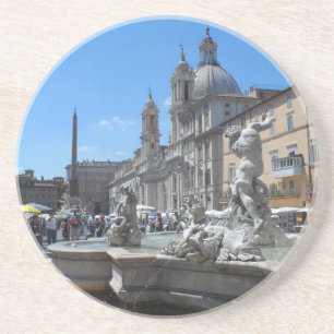 Piazza Navona- Rome, Italy Coaster