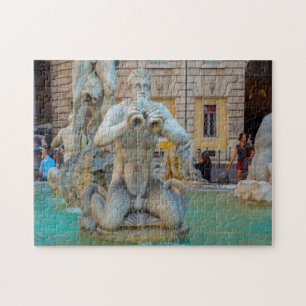 Piazza Navona  Rome Italy . Jigsaw Puzzle