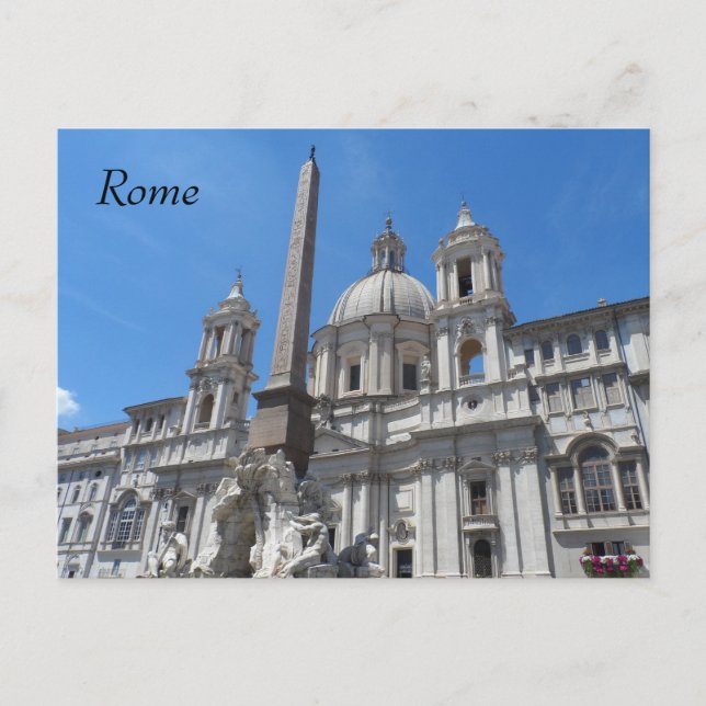 Piazza Navona- Rome, Italy Postcard (Front)