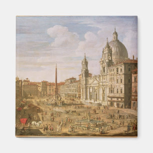 Piazza Navona, Rome, looking South towards Palazzo Magnet