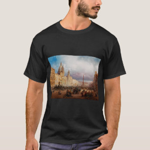 Piazza Navona Rome Market 1850s Art T-Shirt