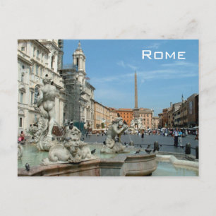 Piazza Navona - Rome Postcard