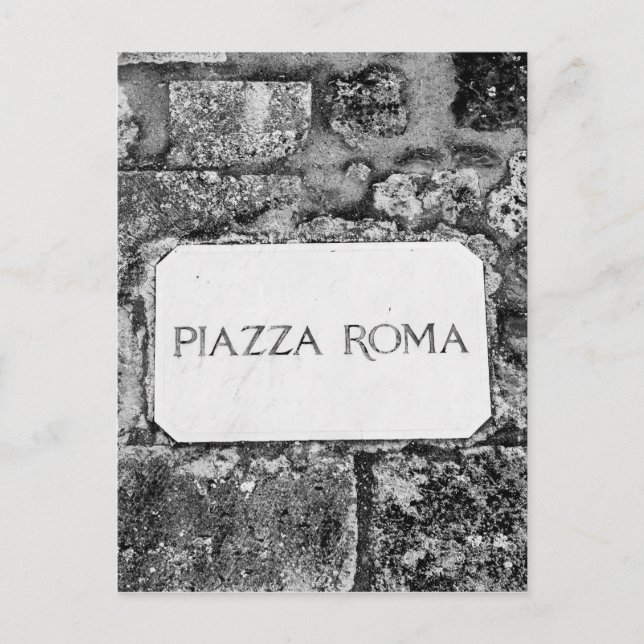 Piazza Roma Postcard (Front)