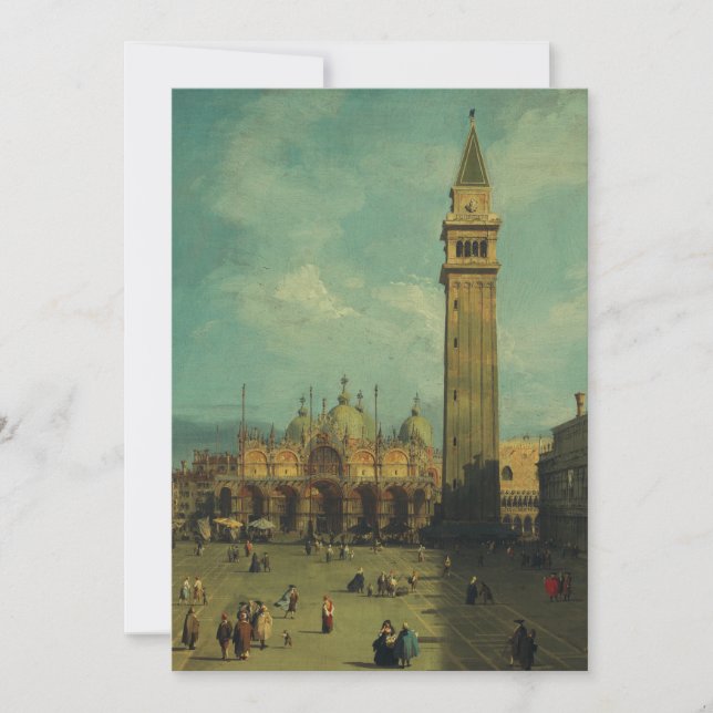 Piazza San Marco by Canaletto Invitation (Front)
