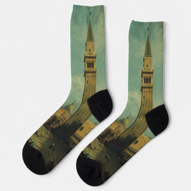 Piazza San Marco by Canaletto Socks (Left)