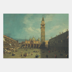 Piazza San Marco by Canaletto Wrapping Paper Sheet