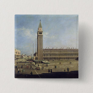 Piazza San Marco, Venice 15 Cm Square Badge