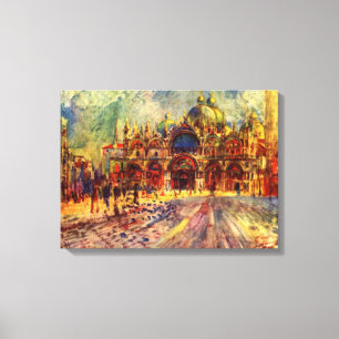 Piazza San Marco, Venice by Pierre Renoir Canvas Print