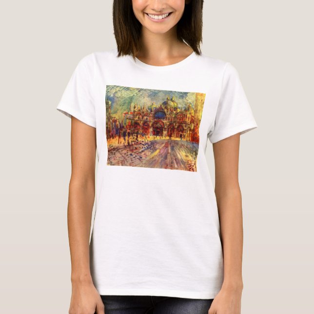 Piazza San Marco, Venice by Pierre Renoir T-Shirt (Front)