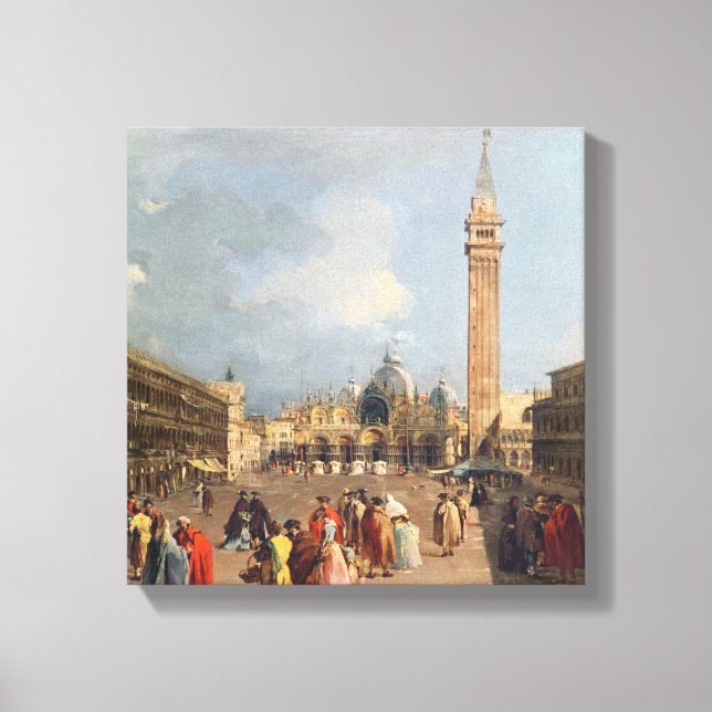 Piazza San Marco, Venice, c.1760 Canvas Print (Front)