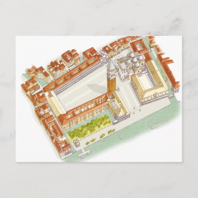 Piazza San Marco. Venice Italy Postcard (Front)