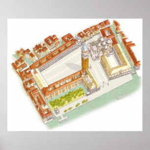 Piazza San Marco. Venice Italy Poster