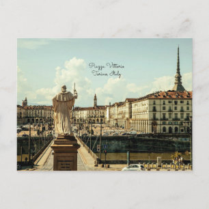 Piazza Vittorio, Torino, Italy Postcard