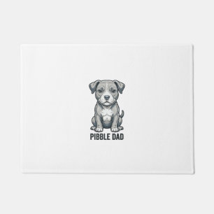 Pibble Dad Vintage Engraving Dog Shirt Design_1 Doormat
