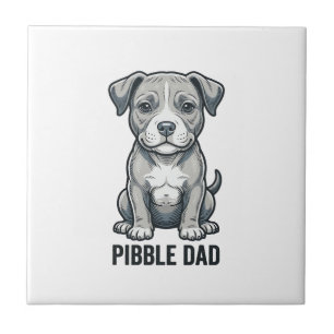 Pibble Dad Vintage Engraving Dog Shirt Design_1 Tile