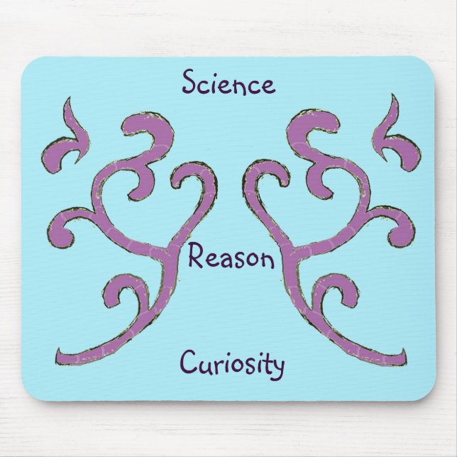 Pic your values Mat, Organic Pattern Mouse Mat (Front)