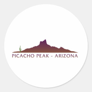 Picacho Peak - Arizona Classic Round Sticker