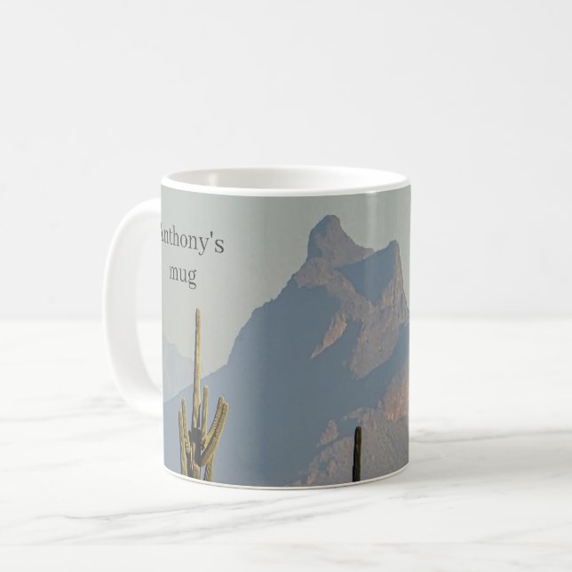 Picacho Peak Arizona Southwest Desert Mountain Coffee Mug (Front Left)