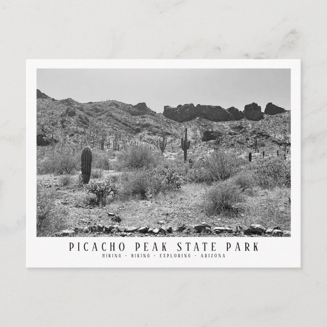 Picacho Peak State Park Keepsake Arizona Postcard (Front)