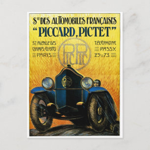 Picard Pictet Vintage Car Advertisement Postcard