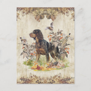Picardy Spaniel , Bird hunting     Holiday Postcard