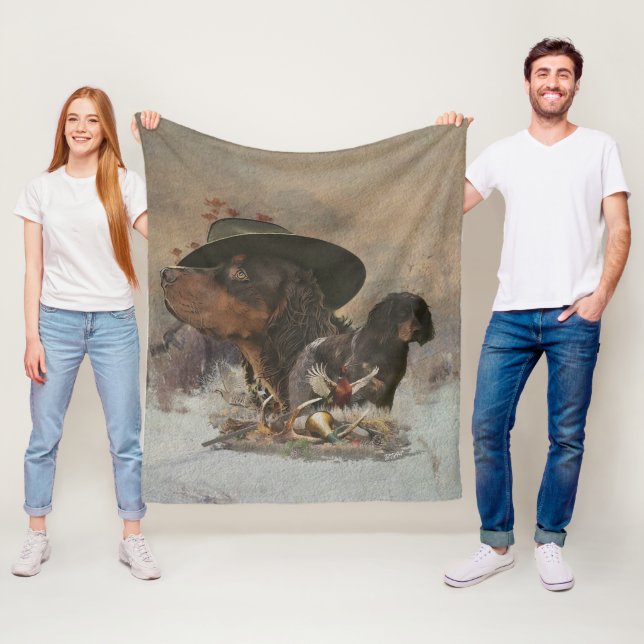 Picardy Spaniel , Hunting Season     Fleece Blanket (In Situ)