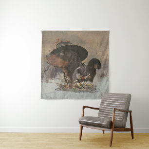 Picardy Spaniel , Hunting Season Tapestry