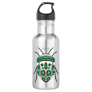 Picasso bug cartoon illustration  532 ml water bottle