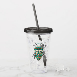 Picasso bug cartoon illustration acrylic tumbler