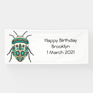 Picasso bug cartoon illustration  banner